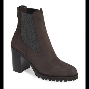 Chinese Laundry Suede Elegant Women's Ankle Boots in Dark Gray